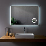 48" LED Mirror with Magnifying Mirror - Golden Elite Deco