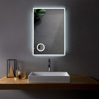 24" LED Mirror with Magnifying Mirror - Golden Elite Deco