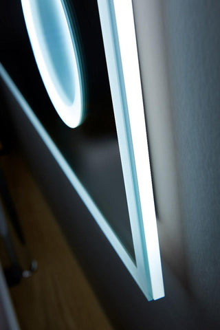 30" LED Mirror with Magnifying Mirror & Anti-Fog - Golden Elite Deco