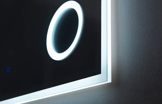 30" LED Mirror with Magnifying Mirror & Anti-Fog - Golden Elite Deco