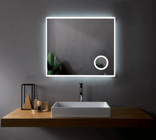 36" LED Mirror with Magnifying Mirror - Golden Elite Deco