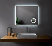 36" LED Mirror with Magnifying Mirror - Golden Elite Deco
