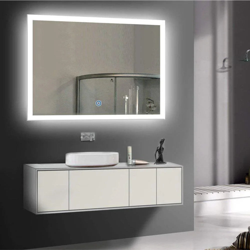 40" LED Mirror - Frosted Edge - Golden Elite Deco