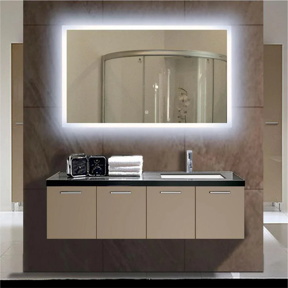 40" LED Mirror - Frosted Edge - Golden Elite Deco