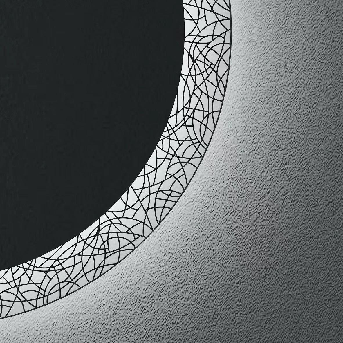 32" Round LED mirror - Lazer Collection - Golden Elite Deco