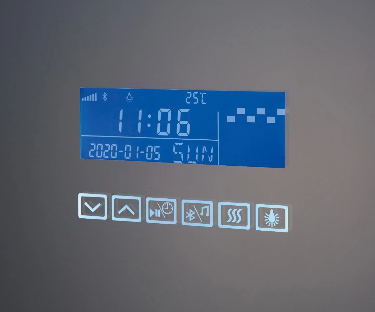 24" LED Touch Screen Mirror with Integrated Bluetooth - Golden Elite Deco