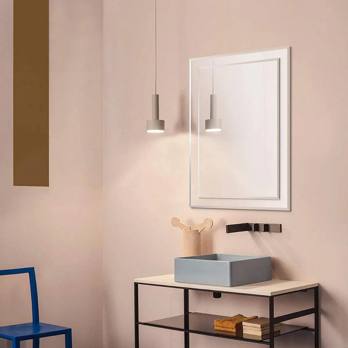 16" Rectangular Beveled Mirror - Golden Elite Deco