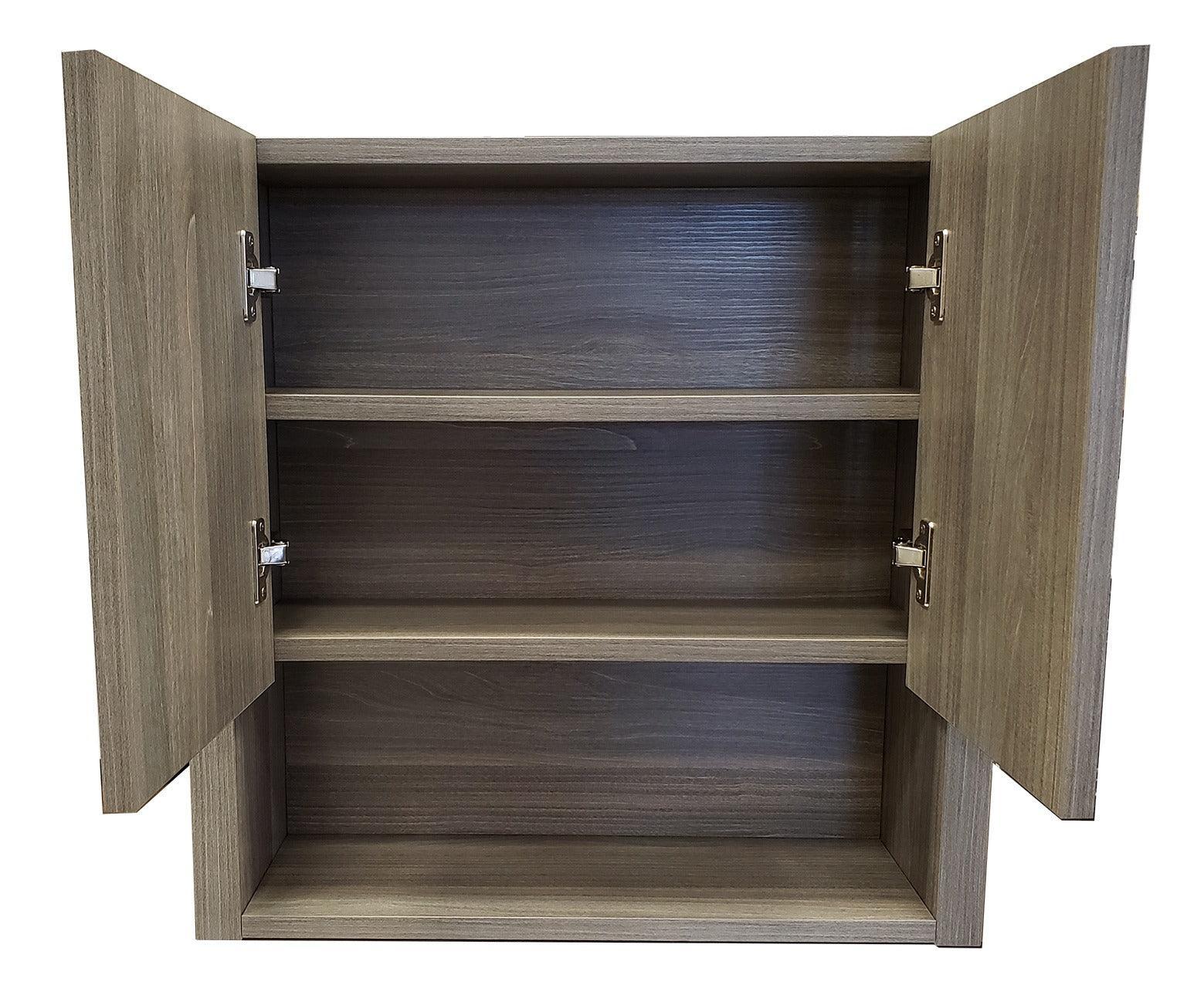 24" Toilet Topper - Maple Grey - Golden Elite Deco