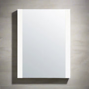 24" Melrose White Framed Bathroom Mirror