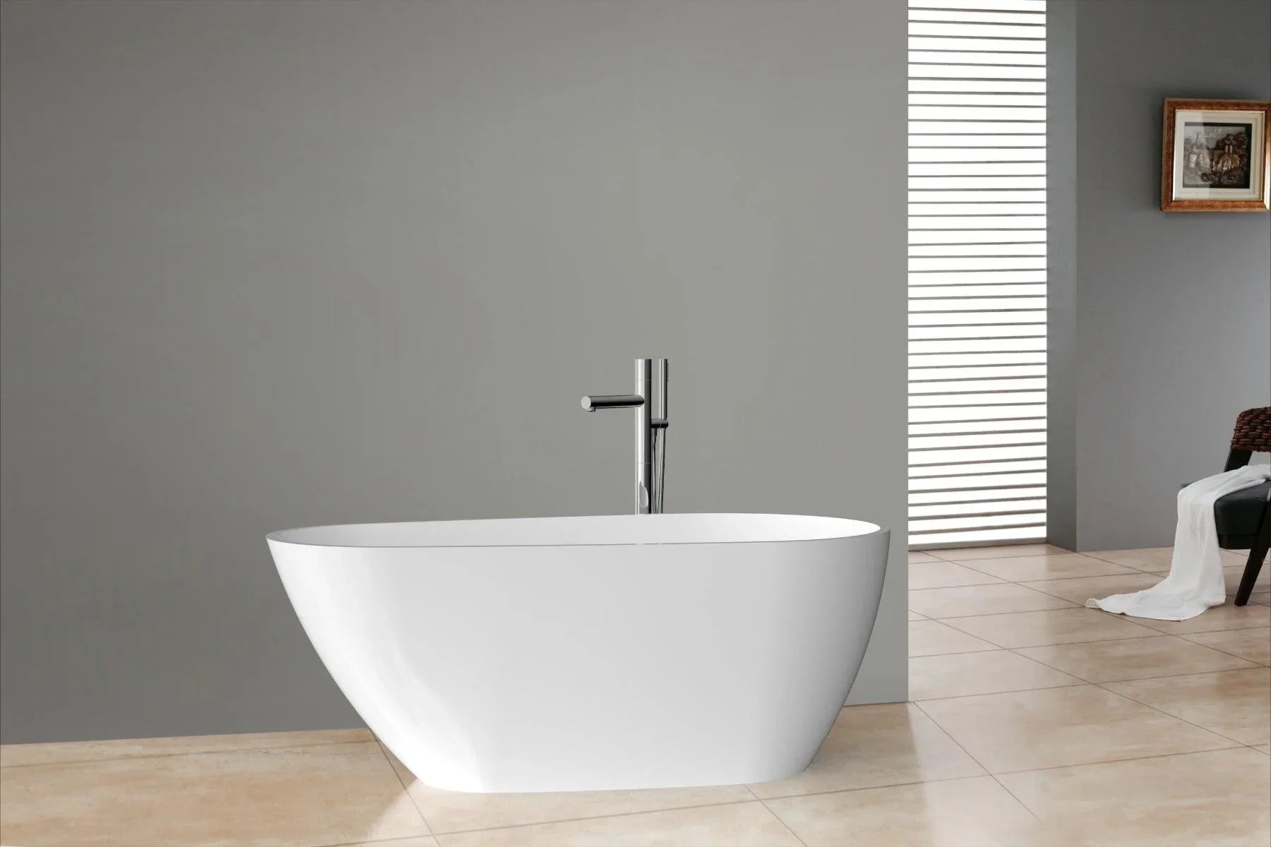 67" Bathtub Pearl - Acrylic - Golden Elite Deco