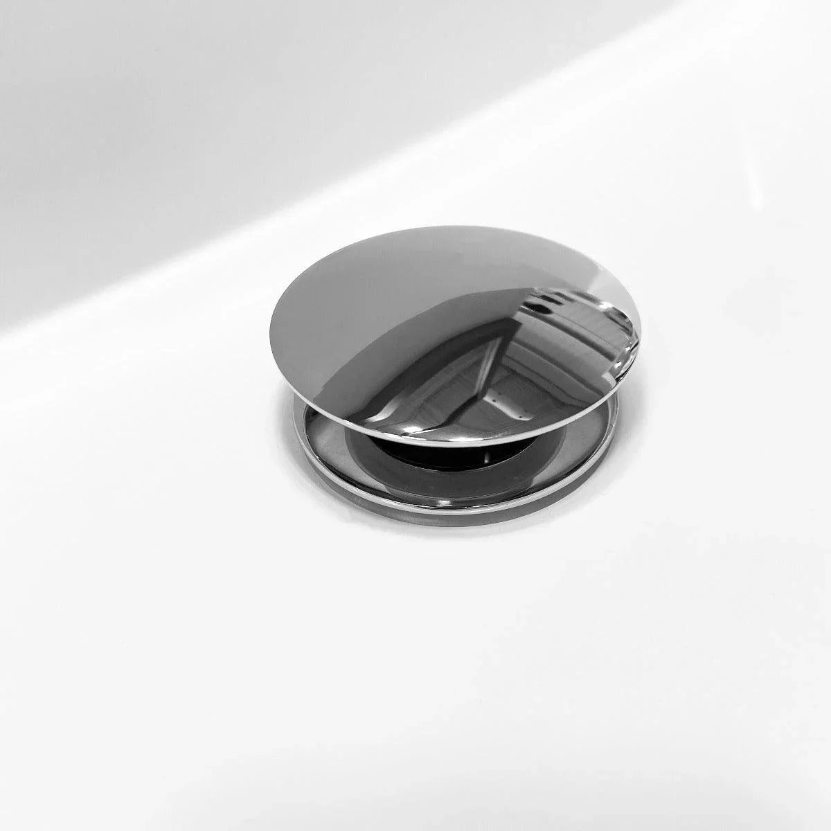 Pop-up Drain with Overflow - Chrome - Golden Elite Deco