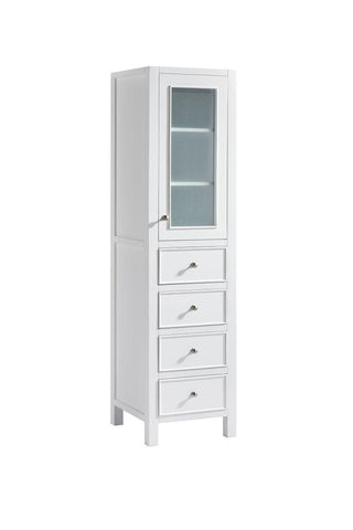 Bathroom Side Cabinet - White Madrid - Golden Elite Deco