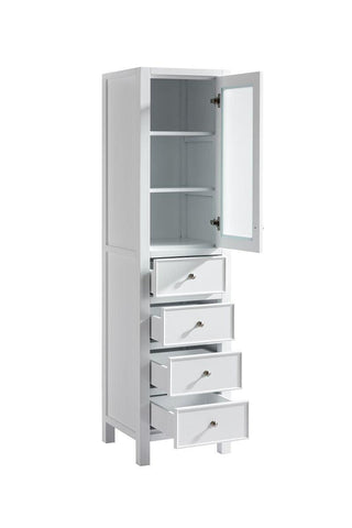 Bathroom Side Cabinet - White Madrid - Golden Elite Deco