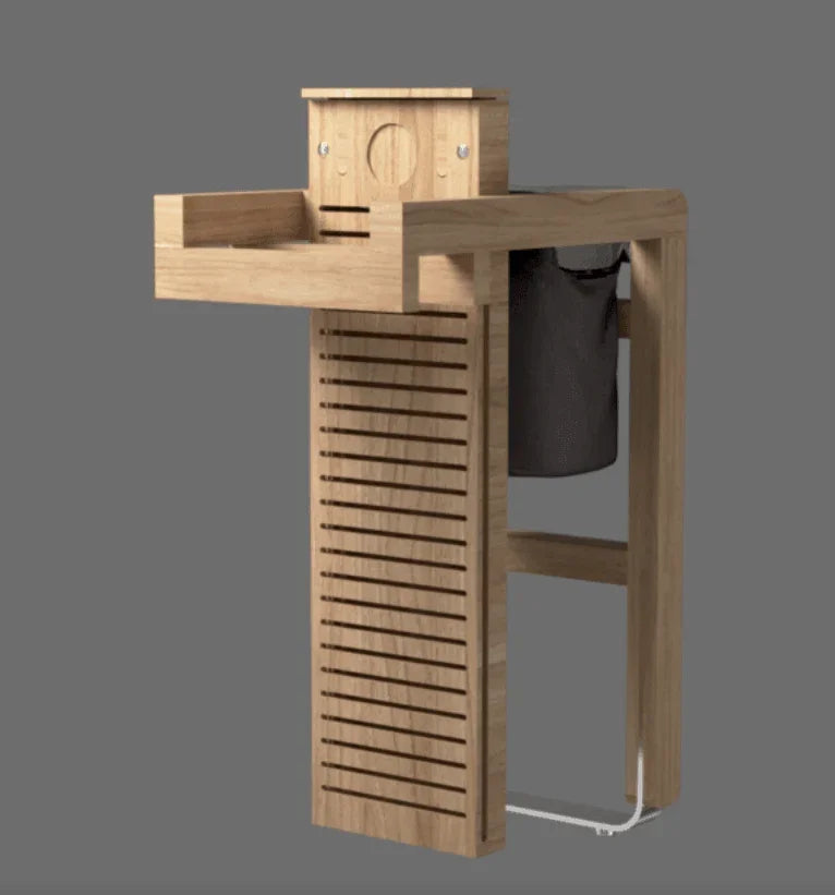 Restuby Bamboo Bathtub Stand - Golden Elite Deco