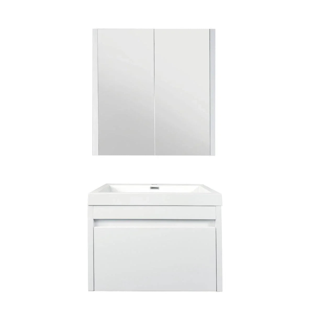 24" Medicine Cabinet - White - Golden Elite Deco