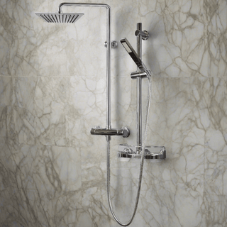 Bathroom Shower Set - Trenton - Chrome - 2 Function - Golden Elite Deco