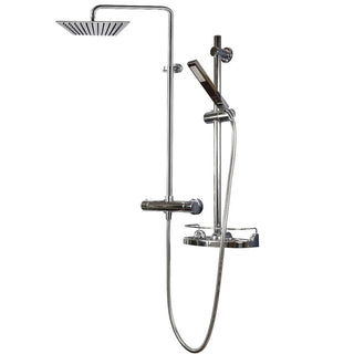 Bathroom Shower Set - Trenton - Chrome - 2 Function - Golden Elite Deco