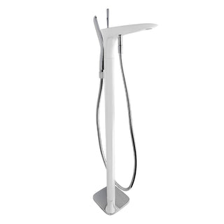 Freestanding Bathtub Faucet - Iceberg - White & Chrome