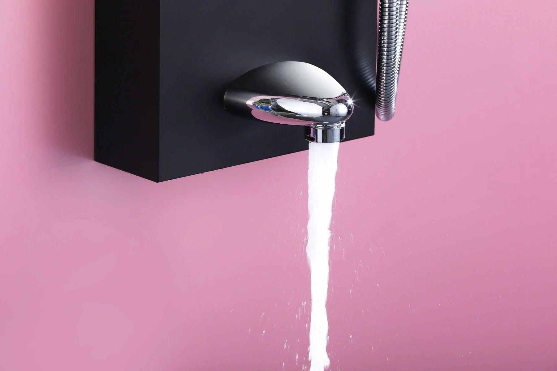 Bathroom Shower Panel - Amazon - Matte Black - Thermostatic - Golden Elite Deco