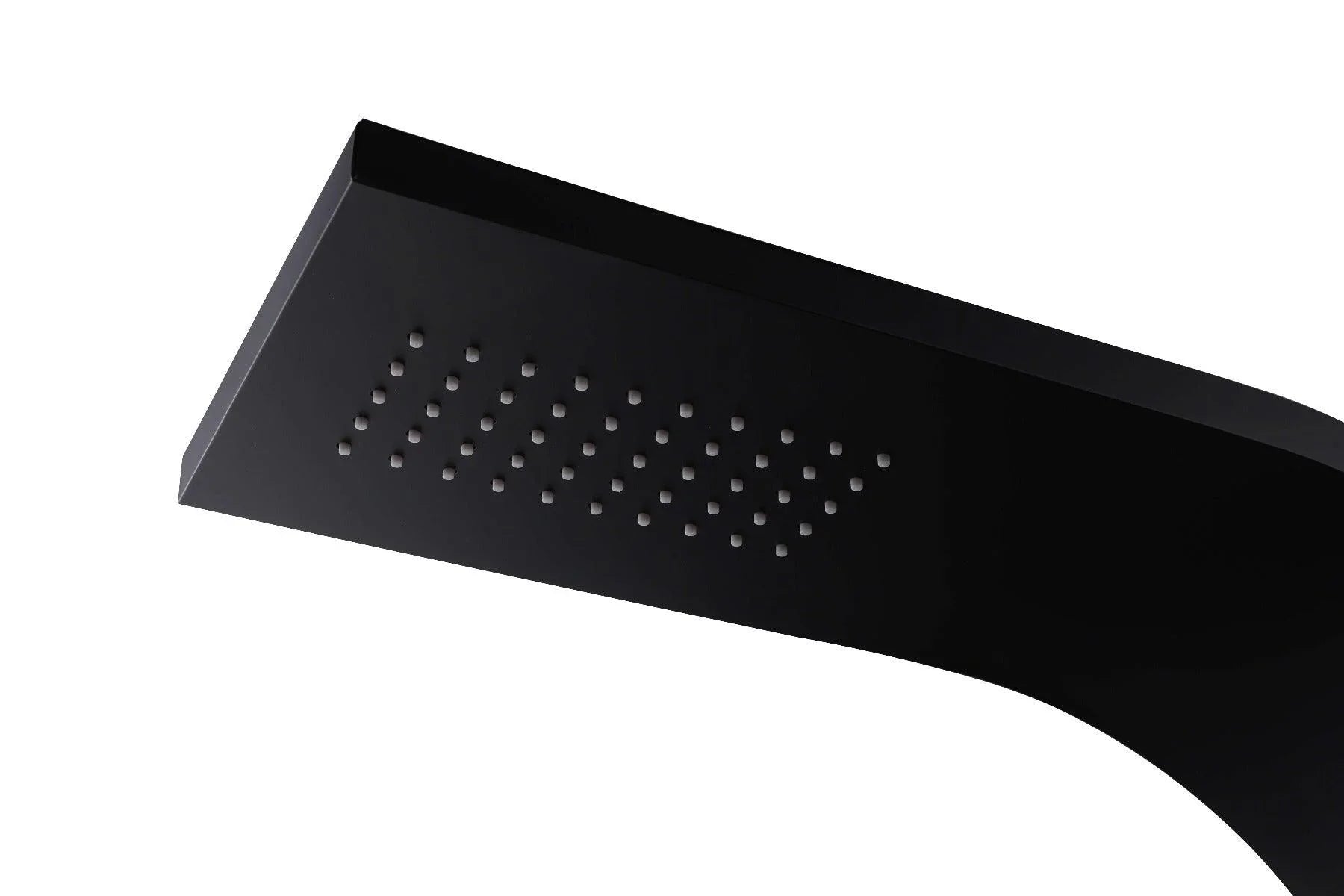 Bathroom Shower Panel - Amazon - Matte Black - Thermostatic - Golden Elite Deco