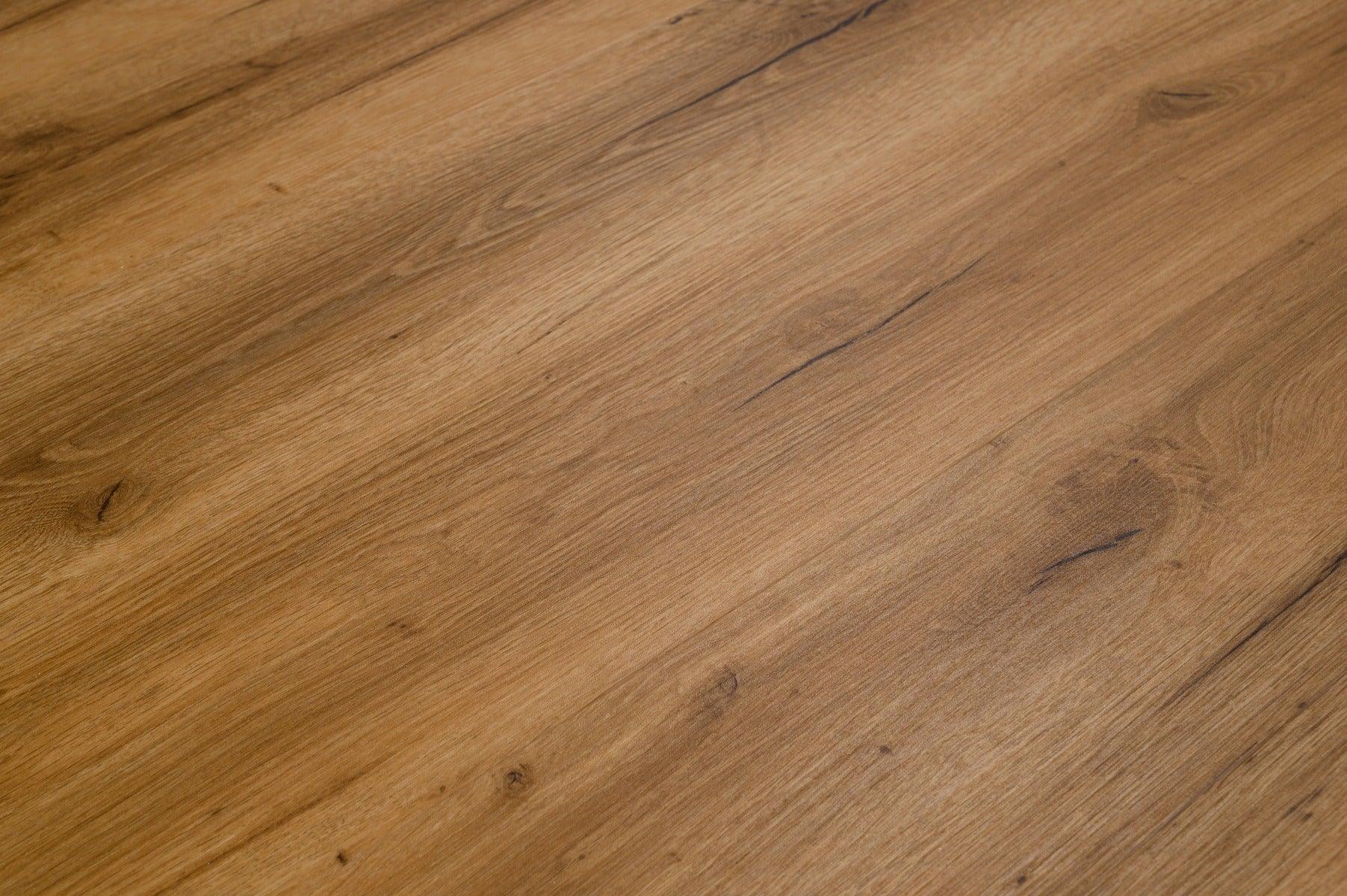 SPC Vinyl Click Flooring with Underpad - Smoked Oak- 6 mm - Golden Elite Deco