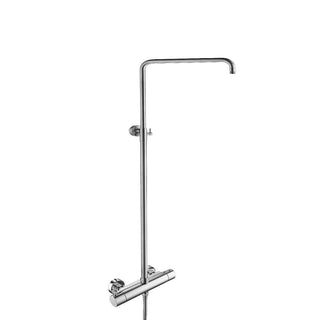 Bathroom Shower Set - Mercier - White & Chrome - 2 Function - Golden Elite Deco