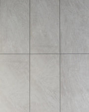 SPC Luxury Vinyl TrueGrout Tile - Silver Grey - 5 mm - Golden Elite Deco