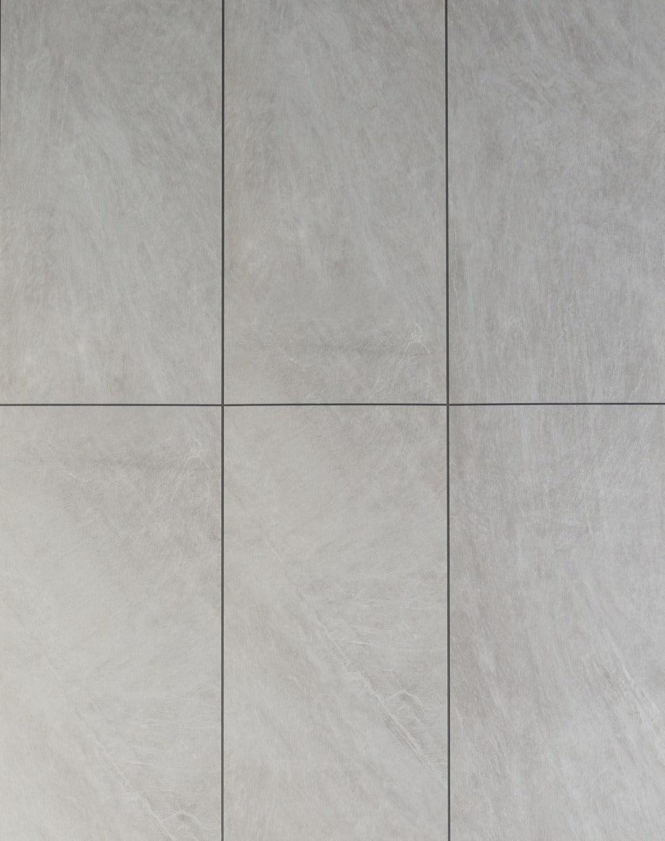 SPC Luxury Vinyl TrueGrout Tile - Silver Grey - 5 mm - Golden Elite Deco