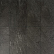 SPC Luxury Vinyl TrueGrout Tile - Karaka Black - 5 mm - Golden Elite Deco