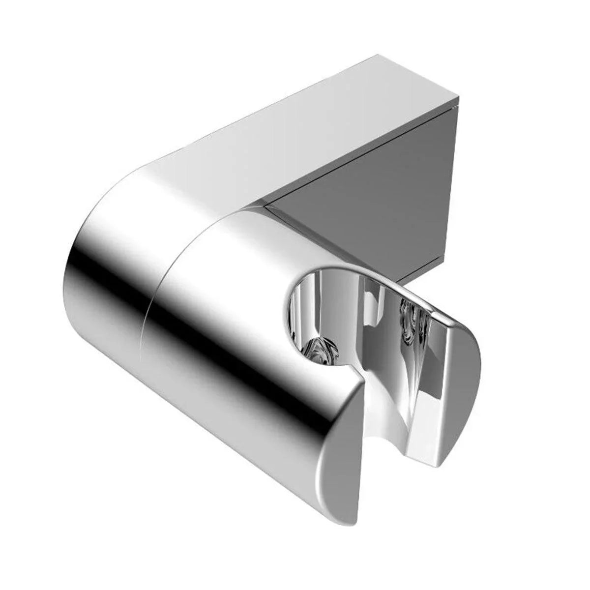 Shower Wall Bracket Brushed Nickel - Round - Golden Elite Deco