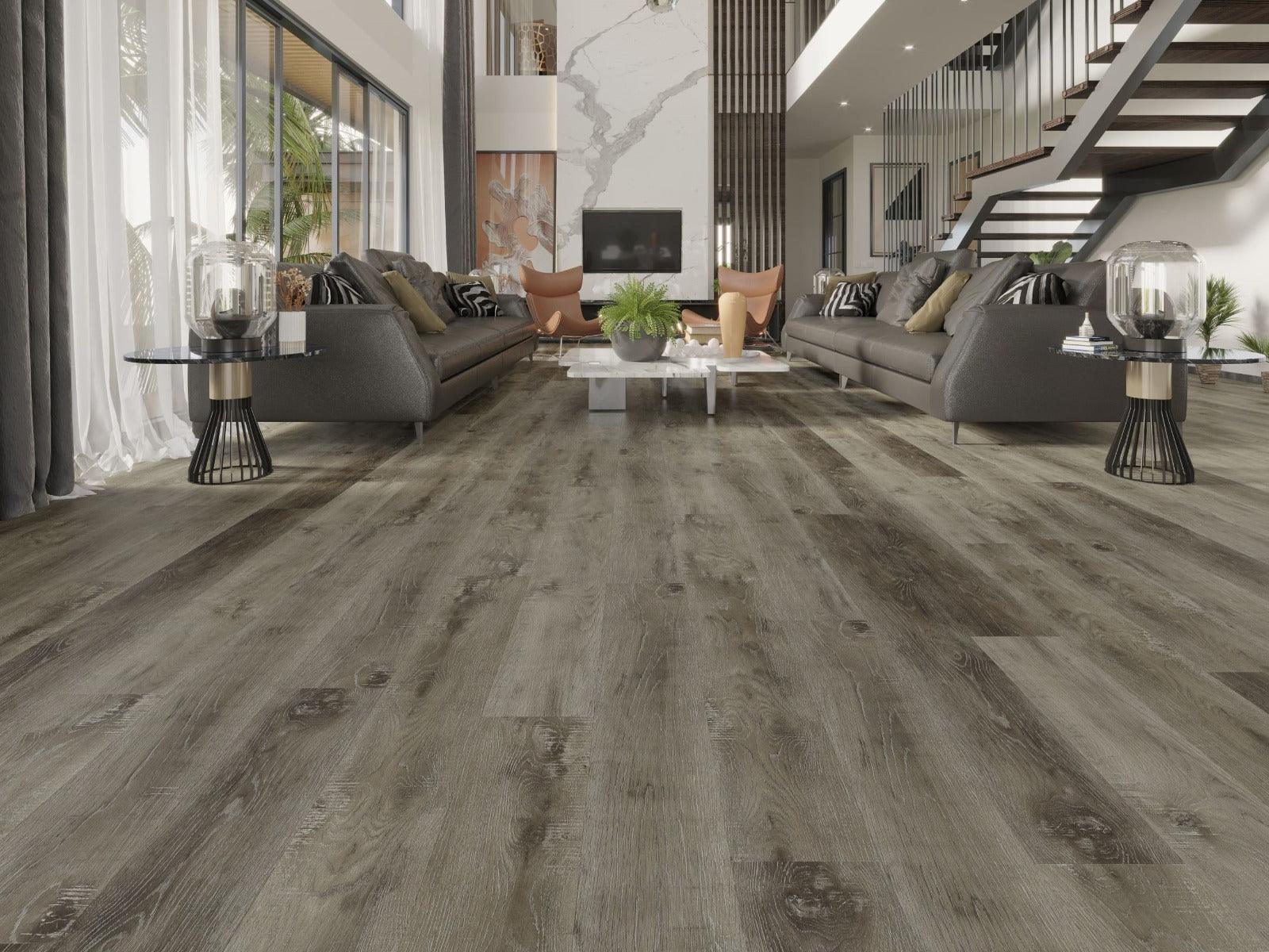 SPC Vinyl Click Flooring with Underpad - Stonewash - 6 mm - Golden Elite Deco