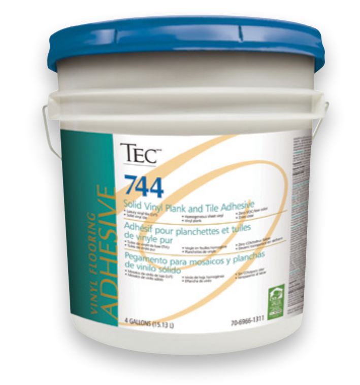 TEC 744 Solid Vinyl Plank & Tile Adhesive – High-Performance Acrylic Flooring Adhesive