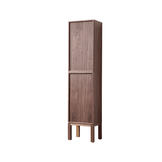 Bathroom Side Cabinet - Natural Walnut Vista - Golden Elite Deco